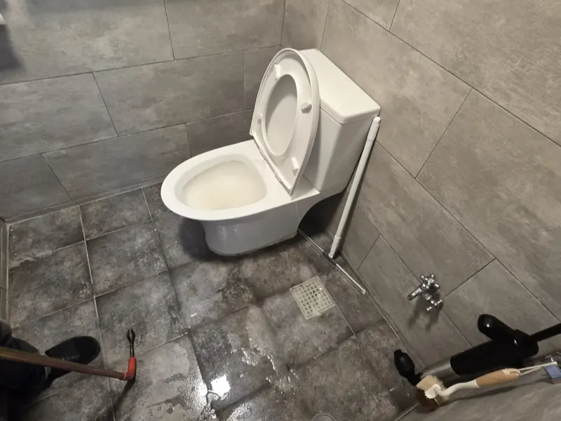 홍성 변기막힘 작업사례 2
